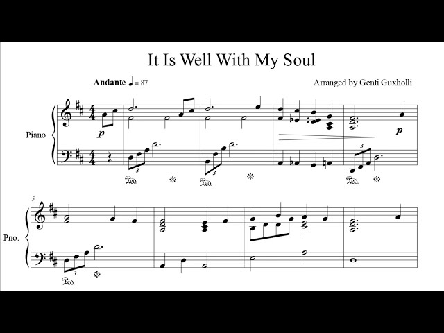 It Is Well With My Soul: The Piano Sheet Music You Need