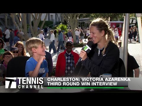 Victoria Azarenka & Son Leo Return ❤️ | Charleston Third Round