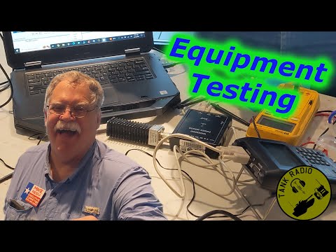 Equipment Testing Booth at DFW Ham Expo 2024