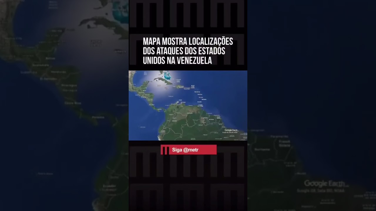 Mapa mostra onde ocorreram ataques a Maduro