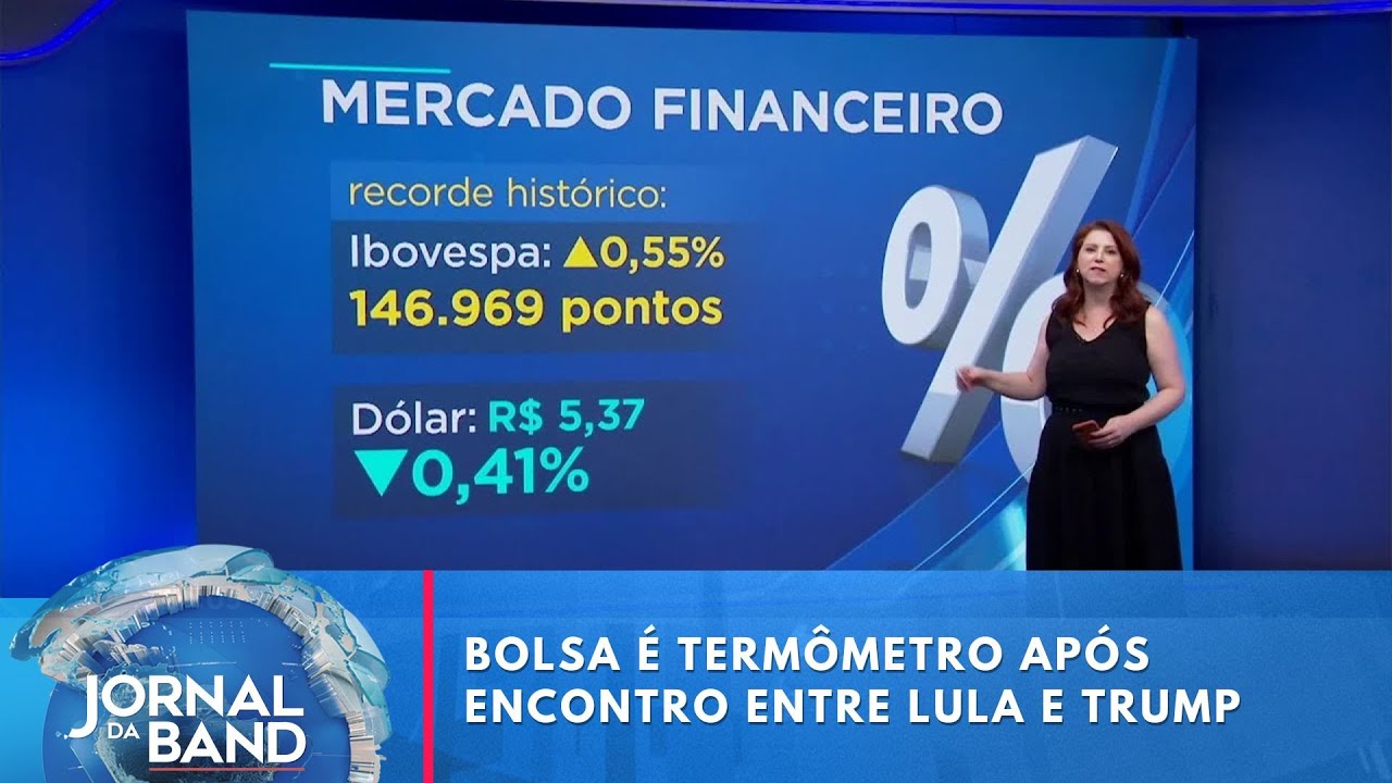 Juliana Rosa: Bolsa é termômetro de otimismo após encontro entre Lula e Trump | Jornal da Band
