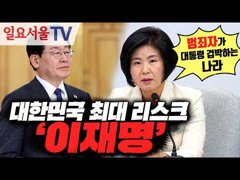 대한민국 최대 <strong>리스크</strong> '이재명'