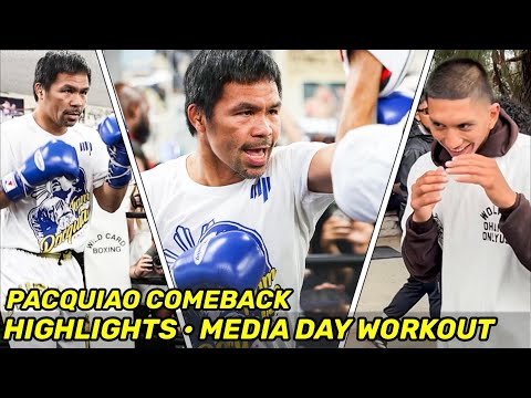 HIGHLIGHTS | Manny Pacquiao COMEBACK DAY 38 • SPARRING BARRIOS CLONE WORKOUT & MEDIA DAY