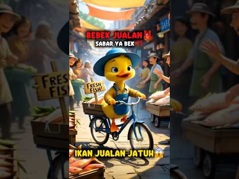 Bebek Berjualan Ikan‼️😱#duck #duckshorts #bebeksedih #shorts