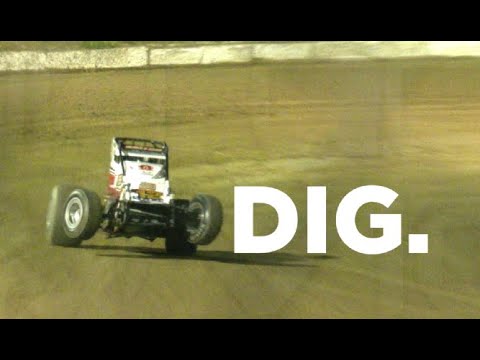 DIG: USAC 410 SPRINT CAR - dirt track racing video image