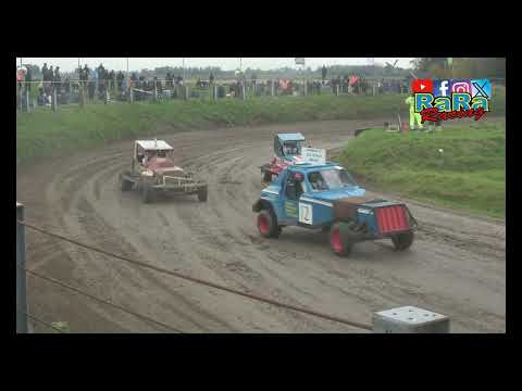 Alderwetse stockcars heat 2 NAC autocross Kollum - 12 oktober 2024 - RaRaRacing - dirt track racing video image