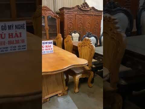 CÁC BỘ BÀN GHẾ PHÒNG ĂN ĐẸP - 6 GHẾ BÀN LUOIS