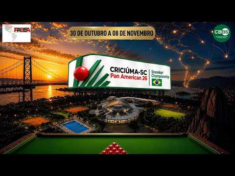 Tá chegando a hora !!!! Estao preparados ????  2026 Pan American Snooker Championship