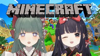 【コラボ】【Minecraft】村に新たな建築物を増やしたい！【神家胡蝶/羊睡レテ】