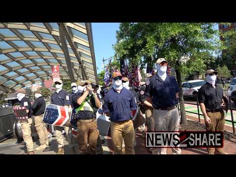 Patriot Front marches in Washington DC amidst Freedom250 celebration on Independence Day