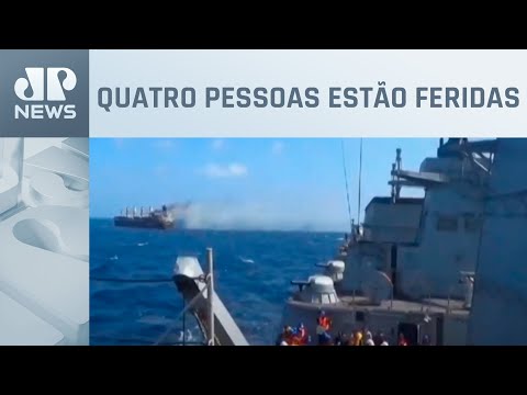 Ataque de houthis contra navio deixa três mortos