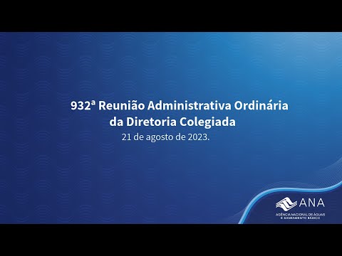 932ª REUNIÃO ADMINISTRATIVA ORDINÁRIA DA DIREC