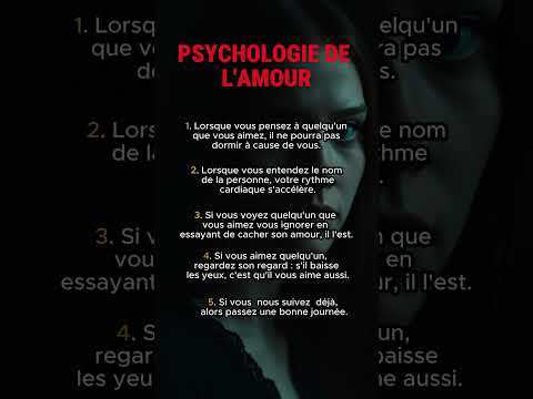 Faits Psychologiques sur l'Amour Qui Vont te Choquer ❤️ | Signes Cachés