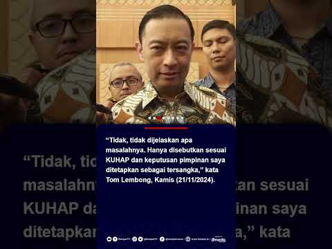 Saat Tom Lembong Ditetapkan Tersangka: Tidak Dijelaskan, Disebut Sudah Keputusan Pimpinan #shorts