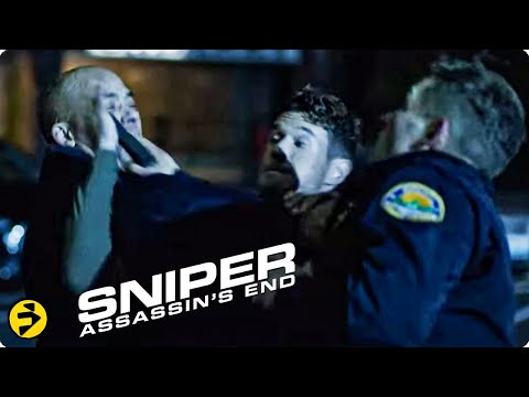 SNIPER: ASSASSIN'S END | Car Park Fight Scene | Beckett vs Cops