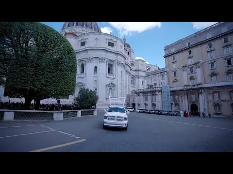 The coffin of Pope Francis leaving St Peter's Basilica | AFP