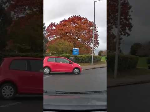 Driver Doesn't Stop in Time at the Roundabout #DashCam #Shorts #Driving