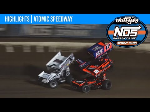 World of Outlaws NOS Energy Drink Sprint Cars | Atomic Speedway | May 25, 2024 | HIGHLIGHTS - dirt track racing video image