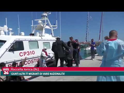 Roccella Ionica (Rc): Giunti altri 77 migranti di varie nazionalità