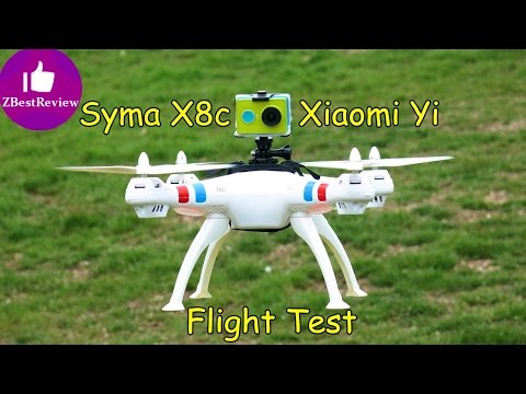 ✔ Syma X8c Quadcopter Flight with Xiaomi Yi Camera! 1080p 60 fps! - UClNIy0huKTliO9scb3s6YhQ