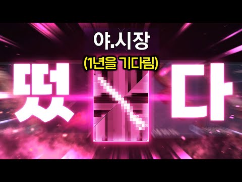 야시장에 1년 동안 기다린 스킨이 드디어 떴습니다...