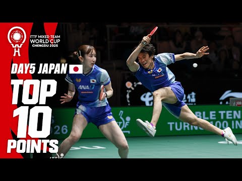 【Top 10 Points】DAY5 Japan Points｜ITTF混合団体ワールドカップ2025