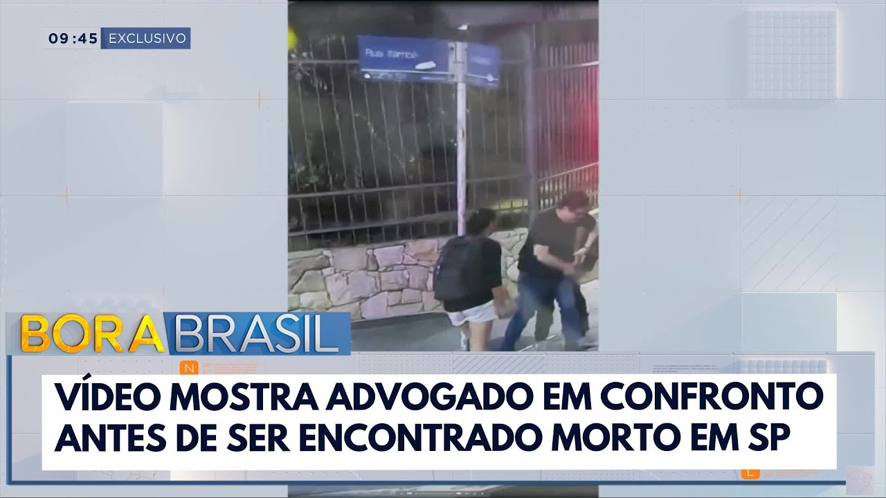 Vídeo mostra advogado em confronto antes de ser encontrado morto em SP
