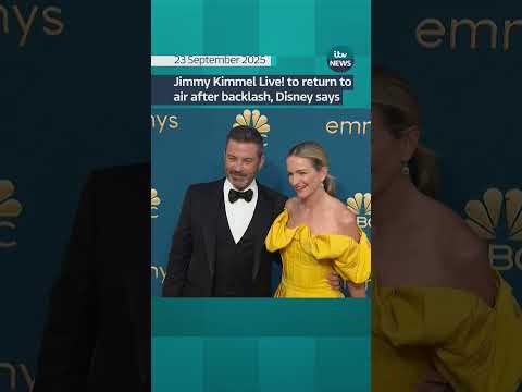 Jimmy Kimmel Live! to return to air after backlash, Disney says | ITV News