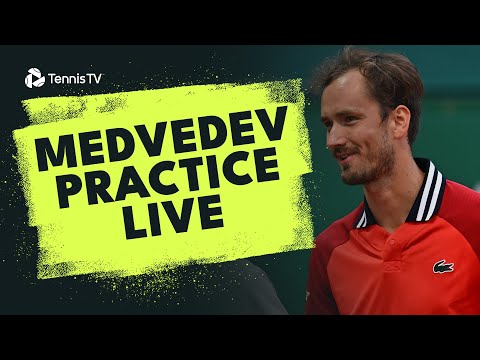 LIVE PRACTICE STREAM: Medvedev Practices With Popyrin in Monte-Carlo!