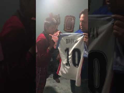 Capitán América !! El gol más grande un autógrafo !!Landon Donovan