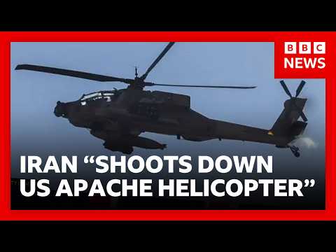 Trump says Iran shot down US Apache helicopter and vows to respond | BBC News