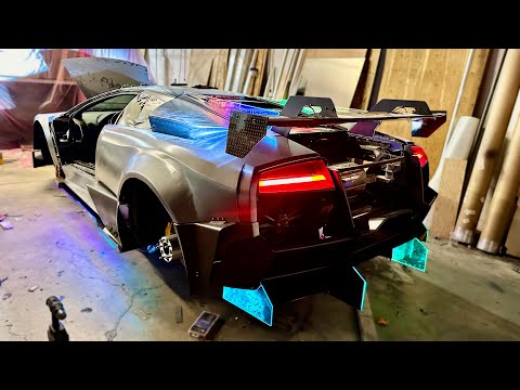 Cyberpunk Lamborghini Transformation: Custom Lighting & LED Upgrades