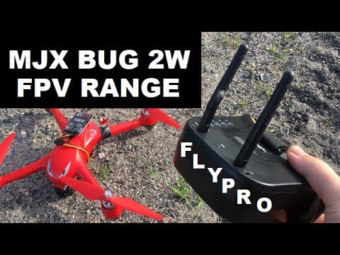 MJX BUGS 2  FLYPRO Mini FPV $39.99 Goggles RANGE TESTING - UCXP-CzNZ0O_ygxdqiWXpL1Q