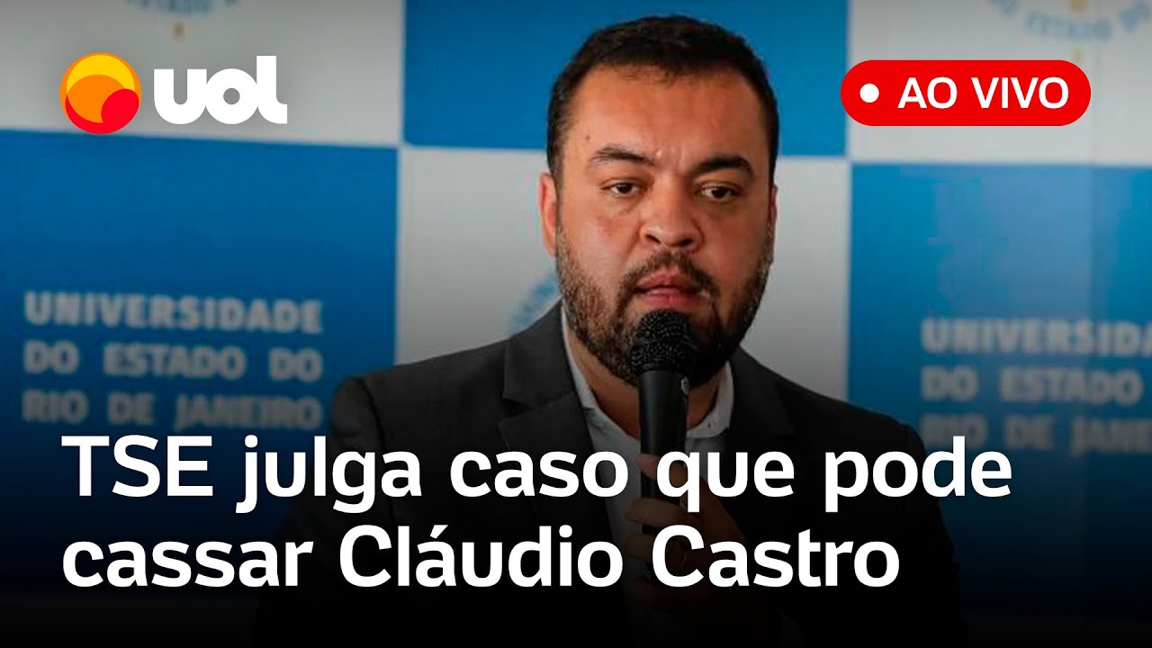 TSE julga Cláudio Castro governador do Rio de Janeiro pode ser cassado e ficar inelegível assista