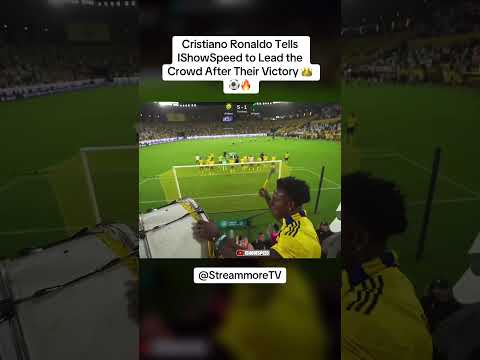 Cristiano Ronaldo Walked Up IShowSpeed After Victory #fyp #ishowspeed #christianoronaldo #shorts