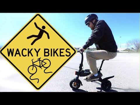 Wacky Bike Review DYU S2, Smallest eBike I've Seen