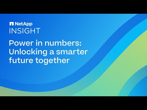 NetApp INSIGHT 2023 - Day 3 Keynote: Power in numbers: Unlocking a smarter future together