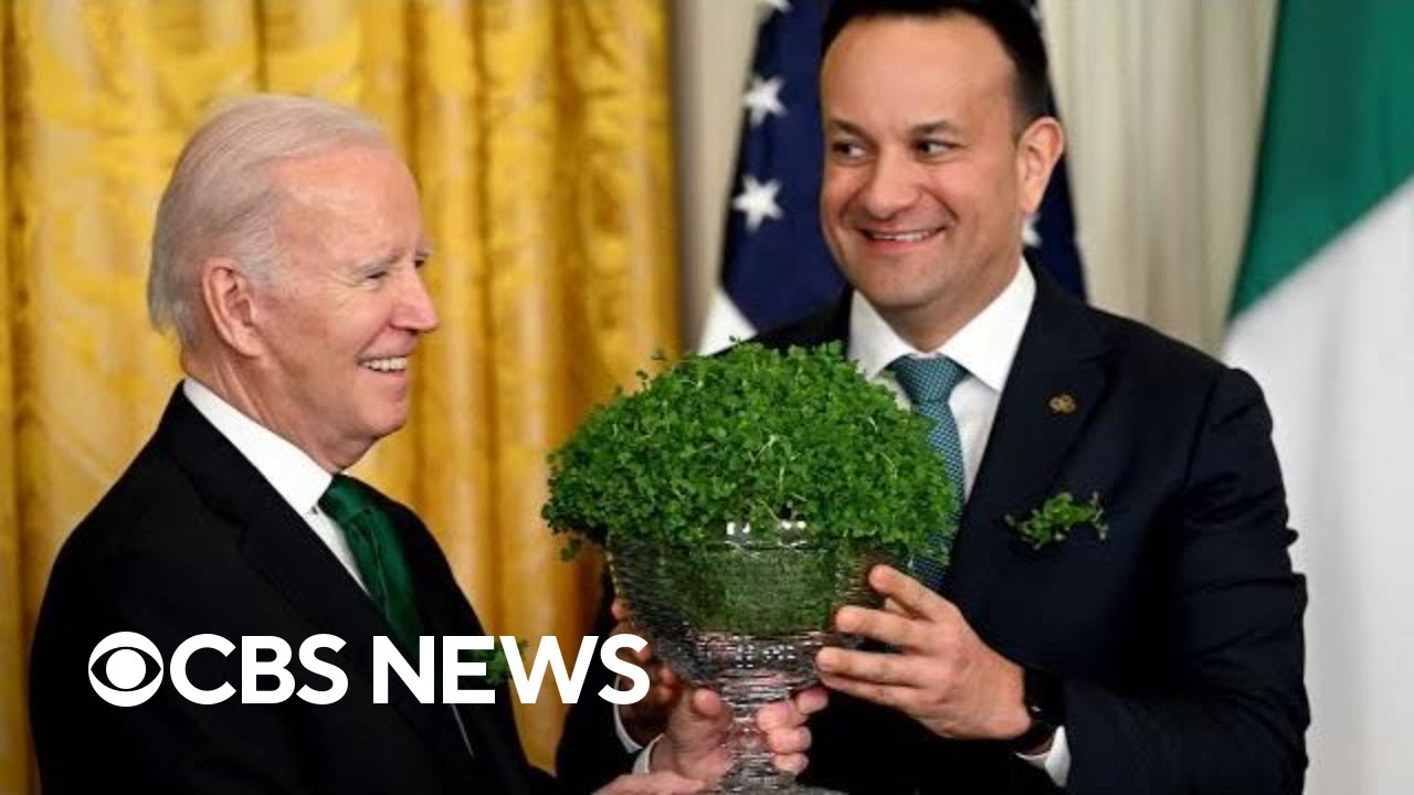 Biden celebrates St. Patrick’s Day with Irish Taoiseach Leo Varadkar at White House | full video