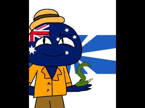 Im Bule🇦🇺#countryhumans #edit #australia #kangaroo #snake