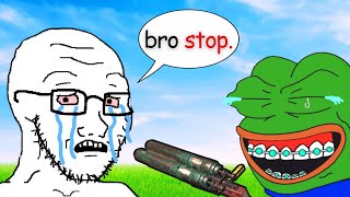 YouTube thumbnail for rackpog's video titled 'Trolling Paranoid Rust Streamer Duo'