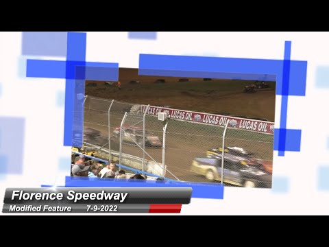 Florence Speedway - Modified Feature - 7/9/2022 - dirt track racing video image