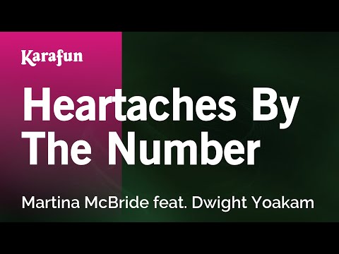 Karaoke Heartaches By The Number - Martina McBride * - UCbqcG1rdt9LMwOJN4PyGTKg