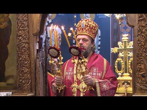 Епископ ремезијански Г. Стефан богослужио у Храму Св. великомученика Георгија