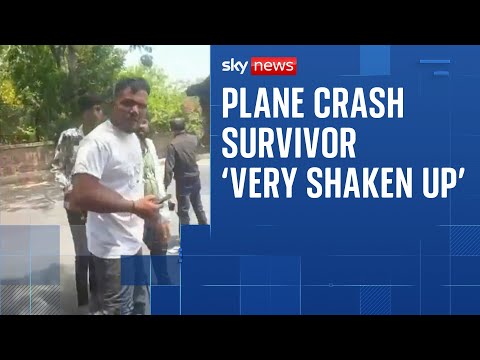 Sky News speaks to 'miracle' crash survivor at hospital