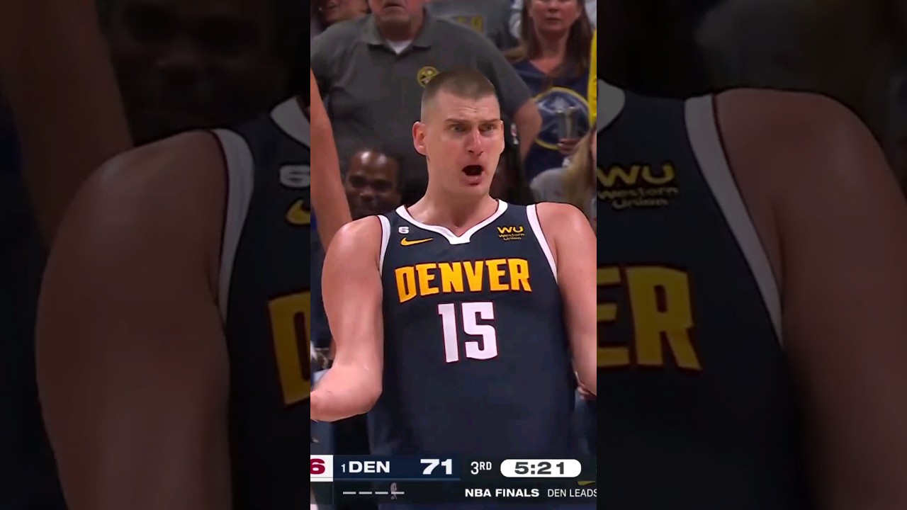 Jokic was NOT HAPPY with the Refs Call!👀 #shorts