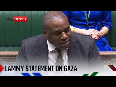 Foreign Secretary David Lammy delivers Commons statement on Gaza