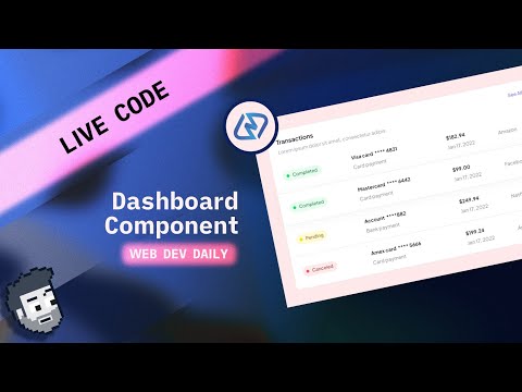 Live Code: Dashboard Component (Web Dev Daily)