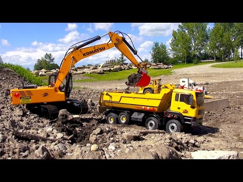 RC ADVENTURES - 1/12 Scale Earth Digger 4200XL Excavator & 1/14 8x8 Armageddon Dump Truck - UCxcjVHL-2o3D6Q9esu05a1Q