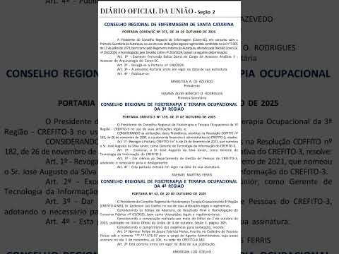 #CREFITO MG - NOMEAÇÃO#