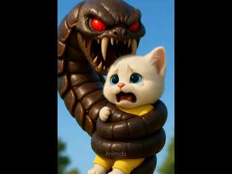 Kasihan sekali kucingnya 😿 😭 #shorts #kucinglucu #kakiseriburaksasa #harimau #animido